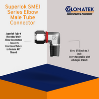 SUPERLOK SMEI SERIES ELBOW MALE TUBE CONNECTOR