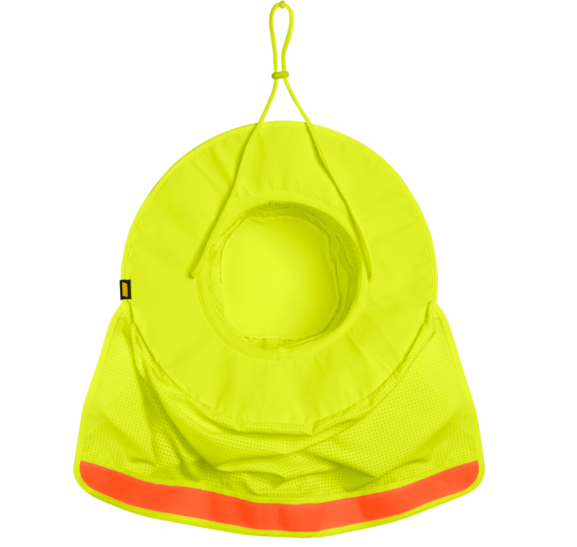 Ironwear 1318 - L - Lime Booney Hat with neck protector