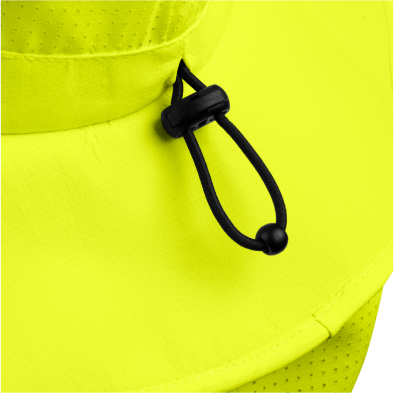 Ironwear 1318 - L - Lime Booney Hat with neck protector