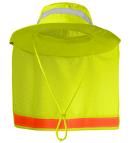 Ironwear 1318 - L - Lime Booney Hat with neck protector