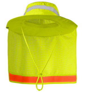 Ironwear 1318 - L - Lime Booney Hat with neck protector