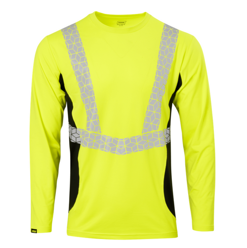 Ironwear 7143 - Elastic Shirt: Long Sleeve, Reflective Tape
