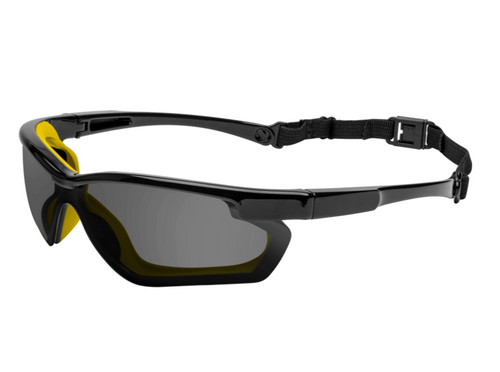 Ironwear - Slice Safety Glass, Black frame - Glomatek Corporation