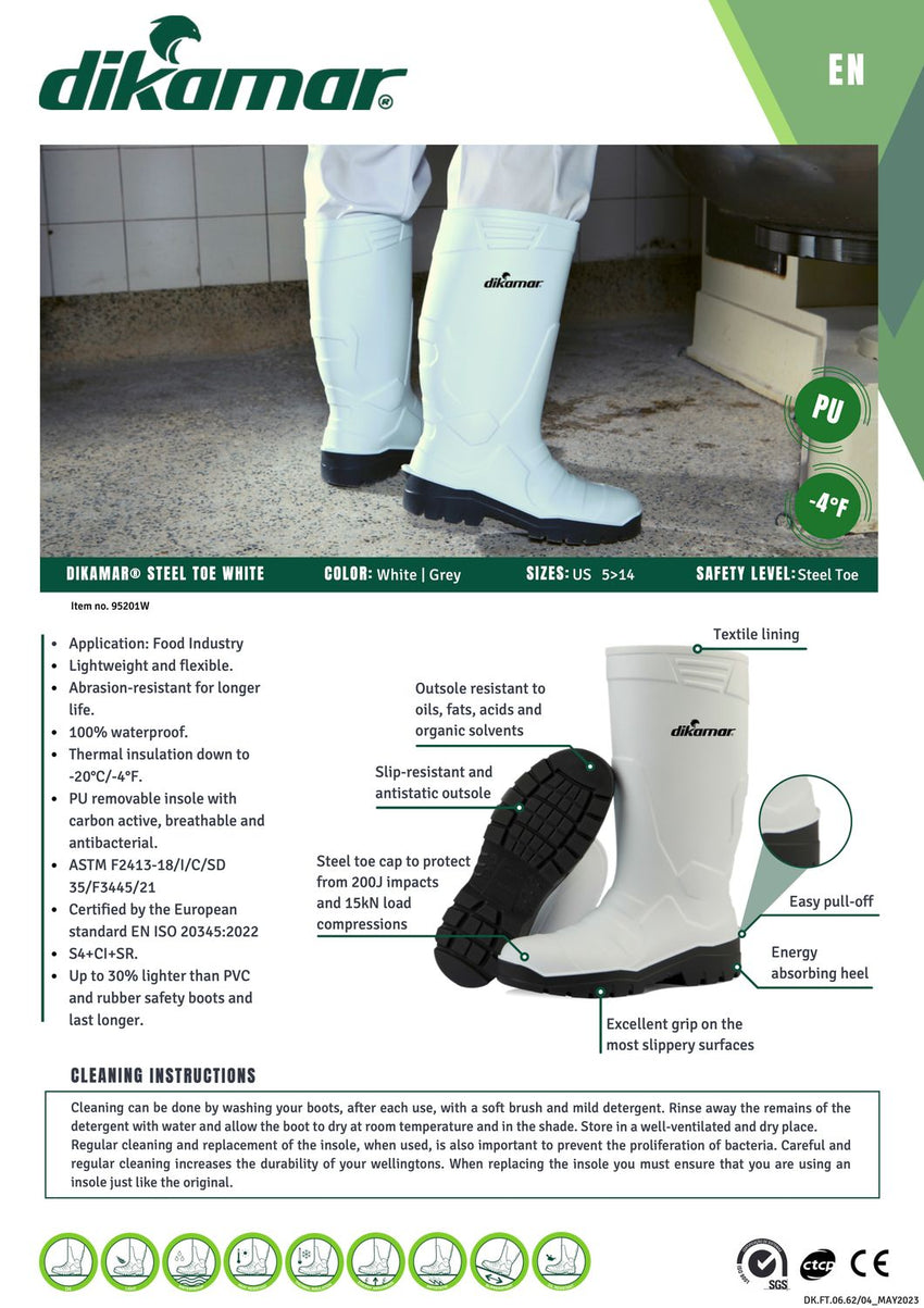 Steel Toe PU Boot - Dikamar - Glomatek Corporation