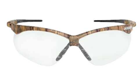 Anti-Fog Safety Glasses - Camo/Clear - Jackson Safety - Box of 12