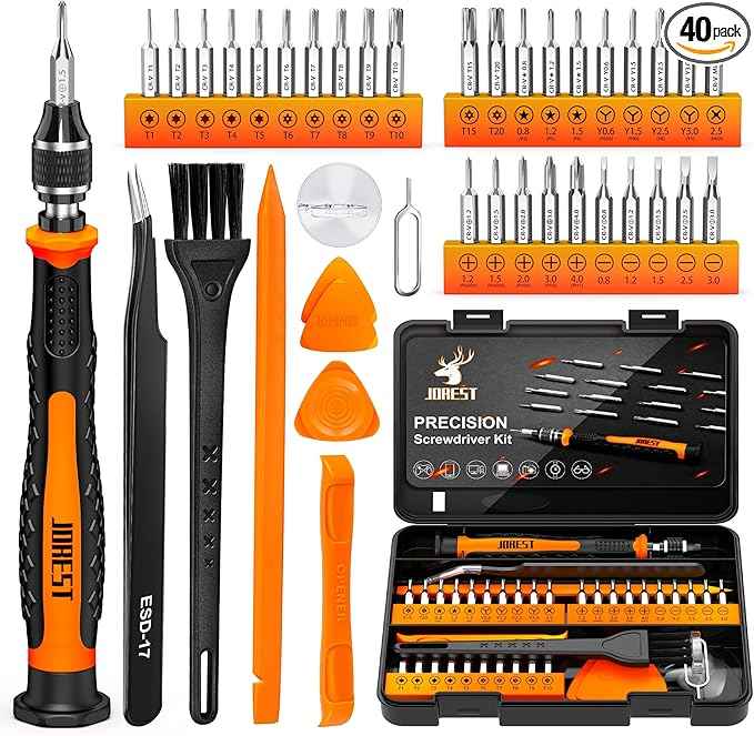 JOREST 40Pcs Small Precision Screwdriver Set
