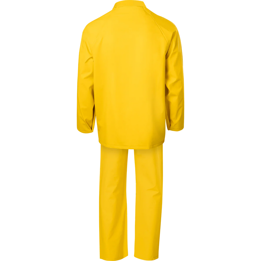 Ironwear 9202-Y-NF - 3 Piece Rain Suit w/ Jacket, Detachable Hood & Bib Overalls