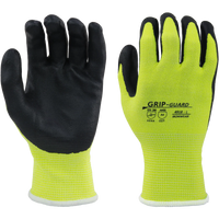 Ironwear 4918 - Hi Vis HPPE Foam Nitrile Palm Coated A4 Cut Resistant Gloves