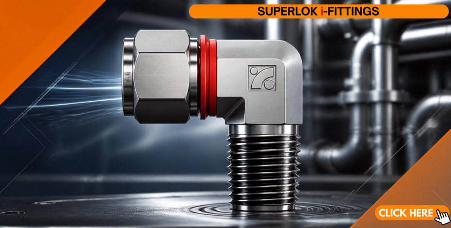Superlok threaded elbow fitting