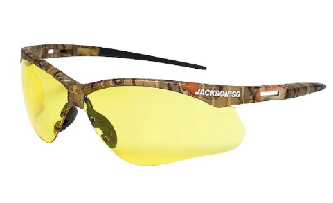 Anti-Fog Safety Glasses - Camo/Amber - Jackson Safety - Box of 12