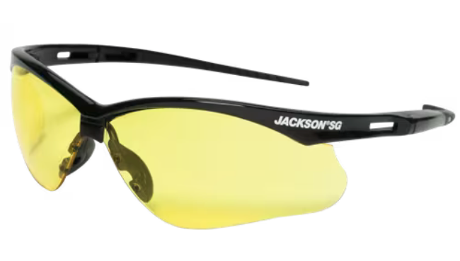 Anti-Fog Safety Glasses - Amber Lens - Jackson Safety - Box of 12