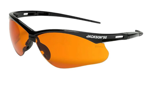 Anti-Scratch Safety Glasses - Blue Shield - Jackson Safety - Box of 12