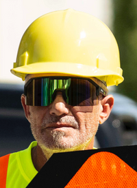 Anti Scratch - Safety Glasses - Green Mirror - Maxview+