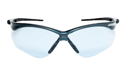 Anti-Scratch Safety Glasses - Light Blue - Jackson Safety - Box of 12