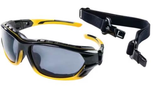 Anti Fog/Hard Coat Sealed Safety Glasses - Smoke