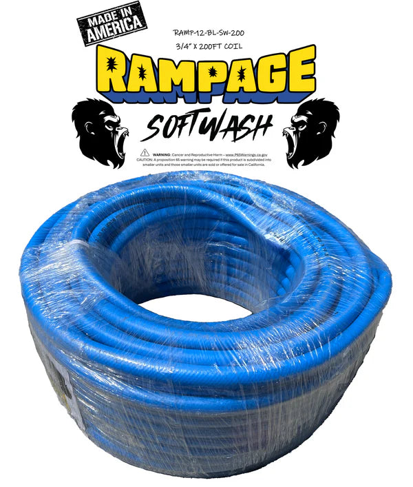 Rampage 3/4" Softwash Hose - BLUE - By the Foot