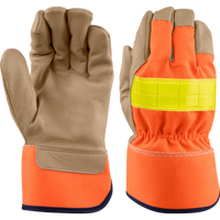 Ironwear 4167 Hi Vis Goat Leather Work Glove - XL